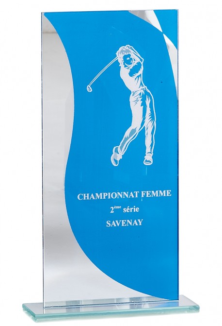 Trophée Verre Personnalisé 161-01-CLI