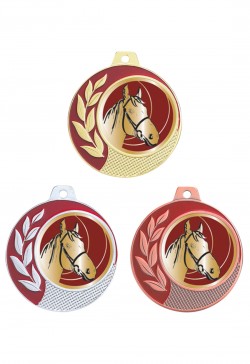 Médaille Ø 70 mm Équitation  - CZ07