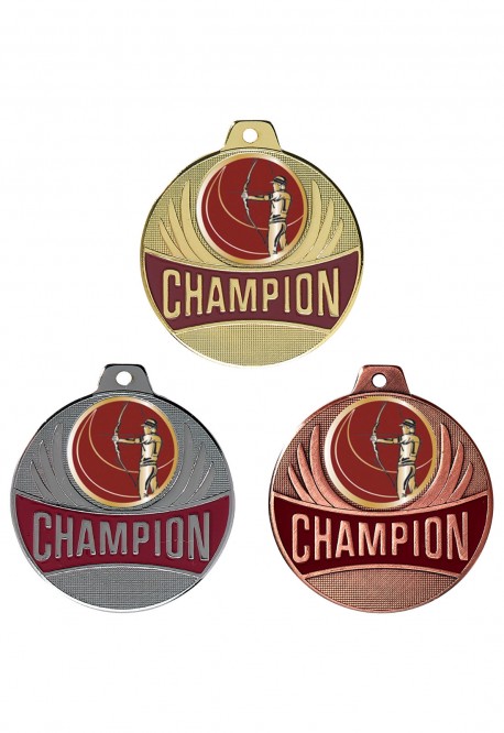 Médaille Ø 50 mm Tir à l'arc - CX02