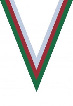 Ruban Médaille  Vert/Rouge/Blanc  : 6037